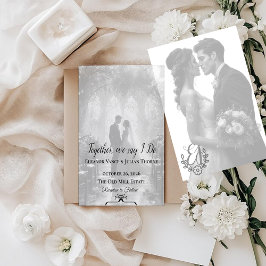 Black & White Photo Wedding Invitation | Elegant  Einladung