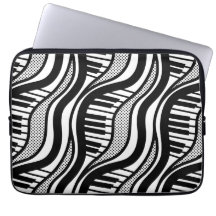 Black & White Piano Musik Polka Dock Laptop Schläf