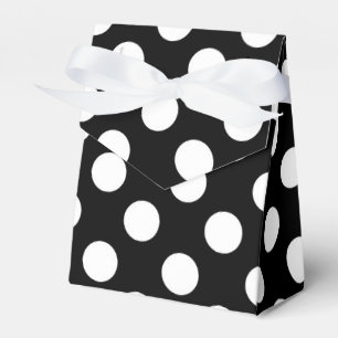 Black & White Polka Dots Geburtstagsparty Geschenkschachtel