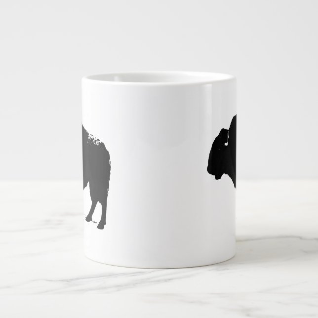 Black & White Pop Art Büffalo Bison Jumbo-Tasse (Vorderseite)