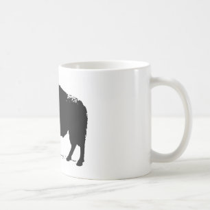 Black & White Pop Art Büffalo Bison Kaffeetasse