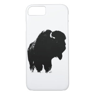 Black & White Pop Bison Buffalo Case-Mate iPhone Hülle