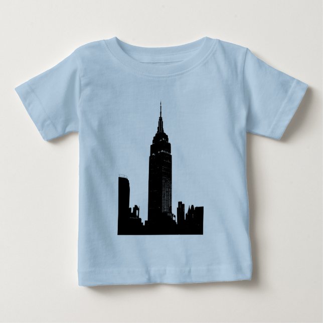 Black & White Pop New York Baby T-shirt (Vorderseite)