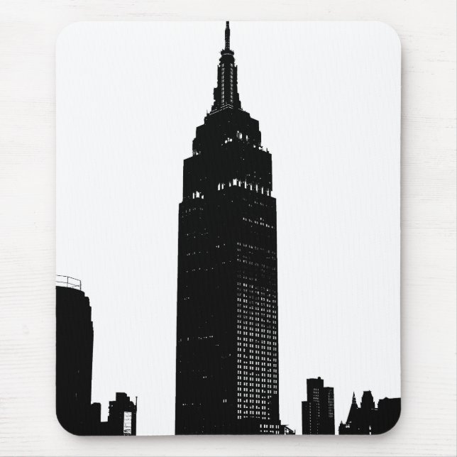 Black & White Pop New York Mousepad (Vorne)