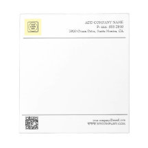 Black White QR Code Business Logo Modern