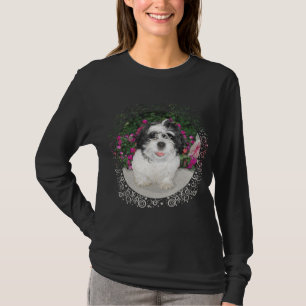 Black & White Shih Tzu Welppy Rescue Dog T-Shirt