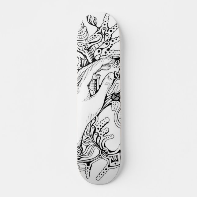 black&White Skateboard (Vorne)