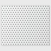 Black & White Small Polka Dot Party Weihnachtsgesc