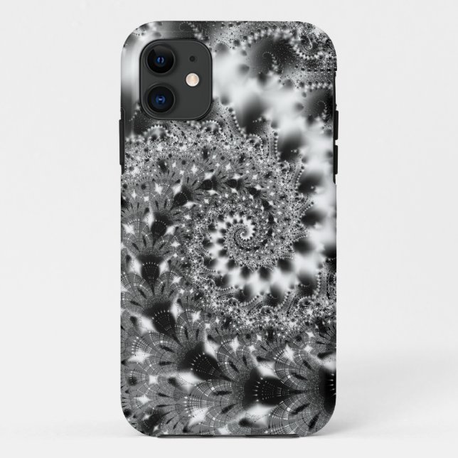 Black&White Spiral iPhone Case (Rückseite)