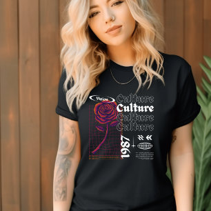 Black & White Streetwear Culture T - Shirt