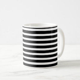 black-white stripes – schwarz-weiß gestreift kaffeetasse