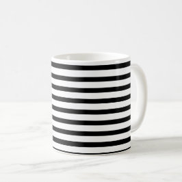 black-white stripes – schwarz-weiß gestreift kaffeetasse
