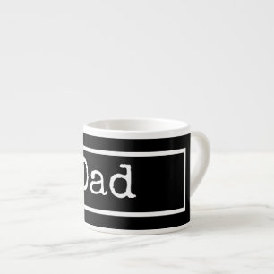 Black & White "Vater" Einfache Minimalistische Vä Espressotasse