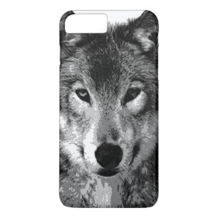 Black & White Wolf Eyes iPhone 7 Plus Fall Case-Mate iPhone Hülle