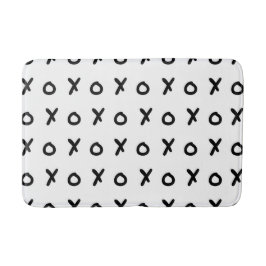 Black & White X O XO X&O's Trendy Niedlich Badematte
