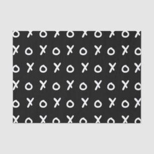 Black & White X O XO X&O's Trendy Niedlich Seidenpapier