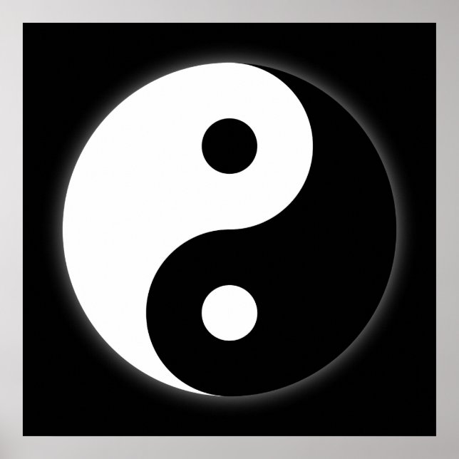 Black & White Yang Yang Poster (Vorne)