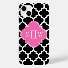 Black Whmarokkanisch #5 Hot Pink #2 Name Monogram Case-Mate iPhone 14 Plus Hülle