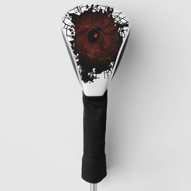 Black Widow Golf Headcover (Vorderseite)