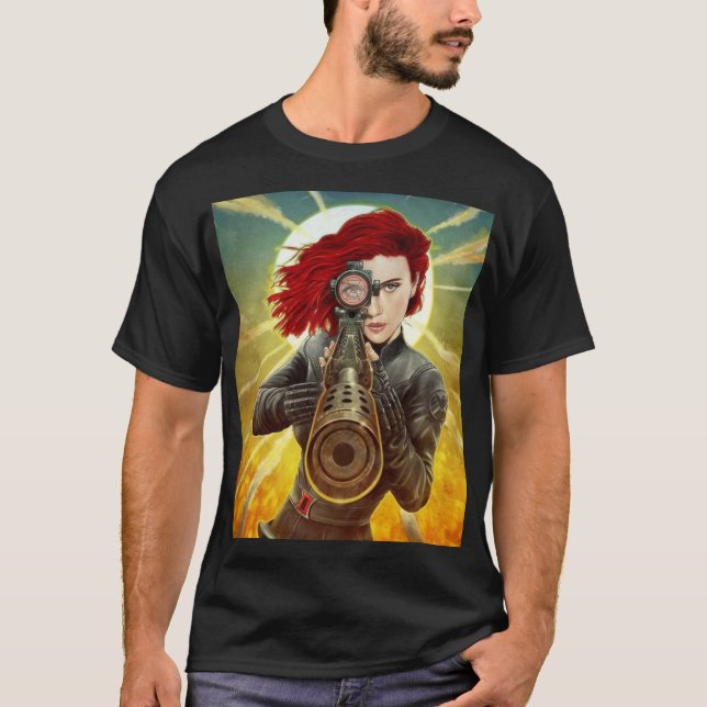 Black Widow – Precision Strike Heroine T-Shirt (Vorderseite)