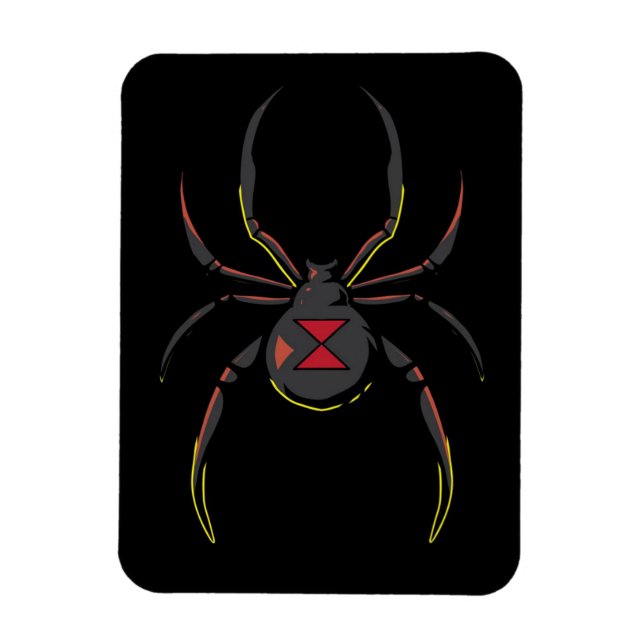 Black Widow Spider-Geschenk | Spider Lovers Magnet (Vertikal)