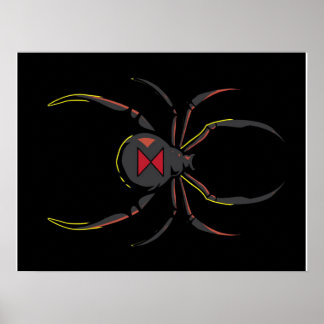 Black Widow Spider-Geschenk | Spider Lovers Poster