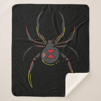 Black Widow Spider Geschenk| Spiderliebhaber Sherpadecke