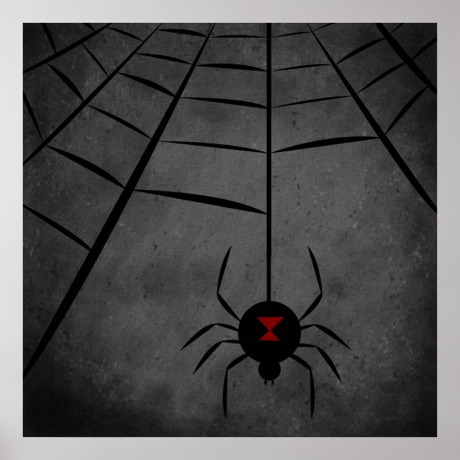 Black Widow Web Poster (Vorne)