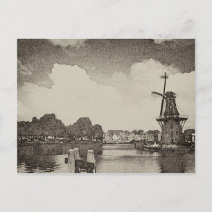 Black Windmill , Haarlem, Niederlande Postkarte