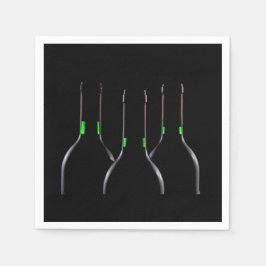 Black Wine Flasche Standard Cocktail Papier Napkin Serviette