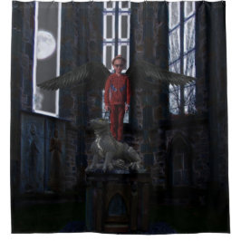 Black Wings Duschvorhang