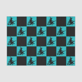 Black Witches Checkered Seidenpapier
