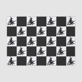 Black Witches Checkered Seidenpapier