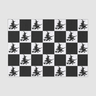 Black Witches Checkered Seidenpapier