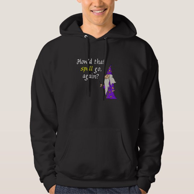 Black Wizard Sweatshirt Hoodie (Vorderseite)