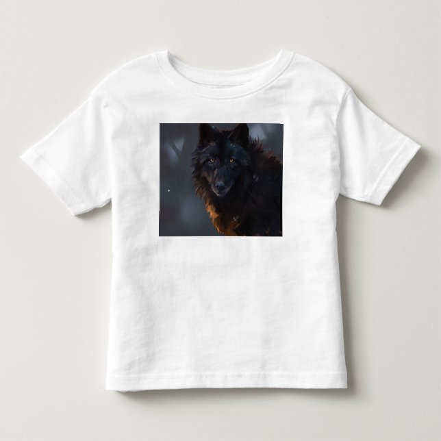 Black Wolf Kleinkind T-shirt (Vorderseite)
