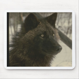 Black Wolf Mousepad