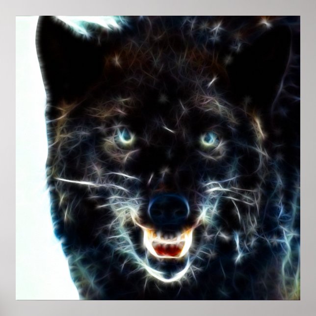 Black Wolf Poster (Vorne)