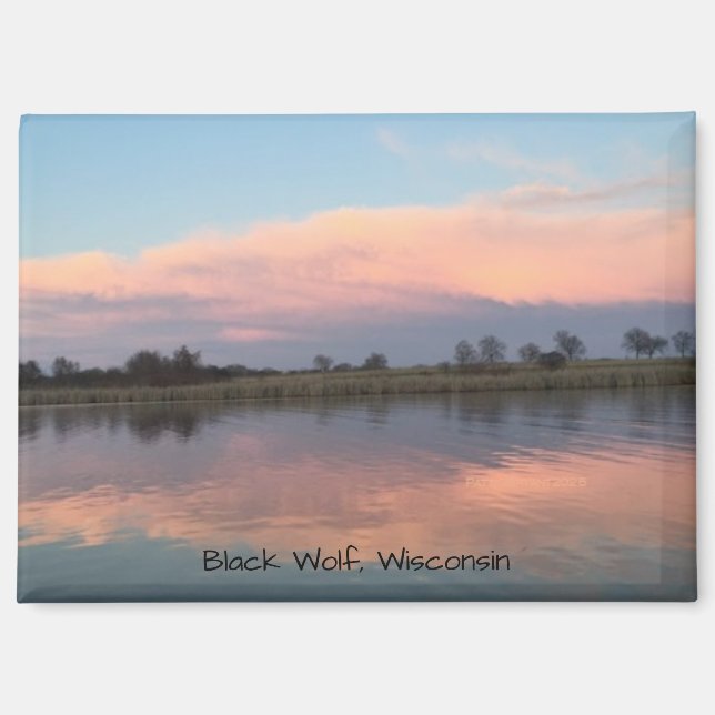 Black Wolf Sunset Magnet 2025 (Vorderseite)