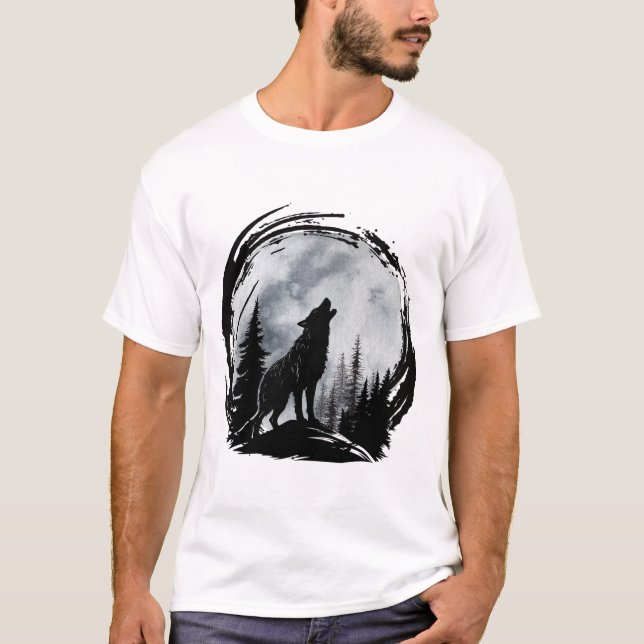 Black Wolf T-Shirt (Vorderseite)