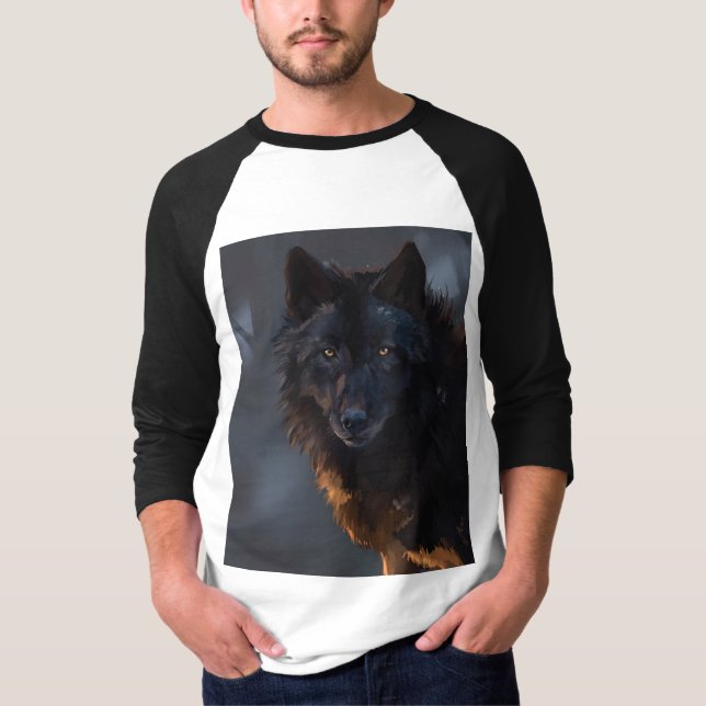 Black Wolf T-Shirt (Vorderseite)