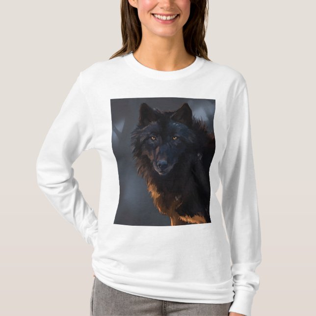 Black Wolf T-Shirt (Vorderseite)