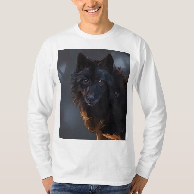 Black Wolf T-Shirt (Vorderseite)