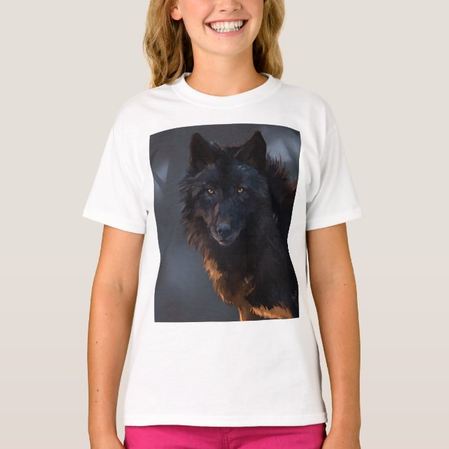 Black Wolf T-Shirt (Vorderseite)