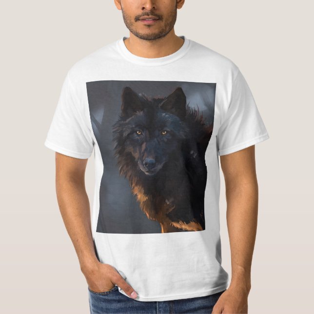 Black Wolf T-Shirt (Vorderseite)