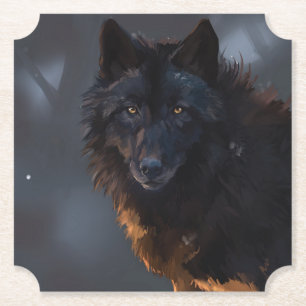 Black Wolf Untersetzer