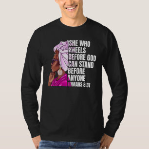 Black Woman African Zitat Black History T-Shirt