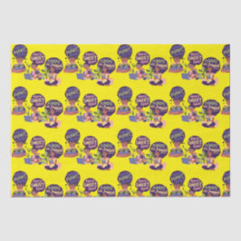 Black Woman Crazy Pflanze Lady, Zuhause Sweet Zuha Seidenpapier