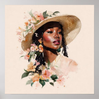 Black Woman Empowerment Art Poster