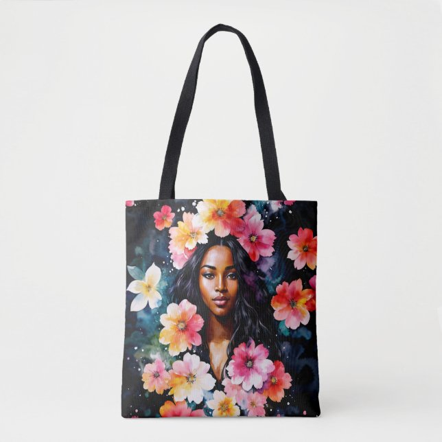 Black Woman Floral Art (Vorderseite)